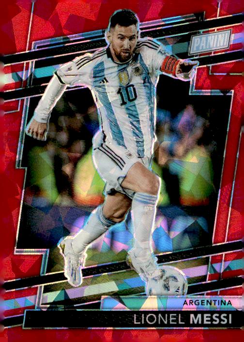 2024 Panini National #63 Lionel Messi Red Sparkle #/149