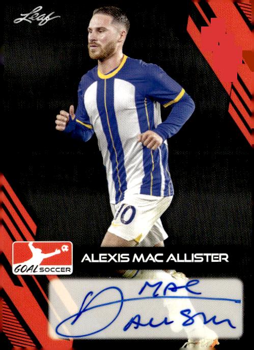 2023 Leaf Goal - Base Autographs #BA-AMA Alexis Mac Allister