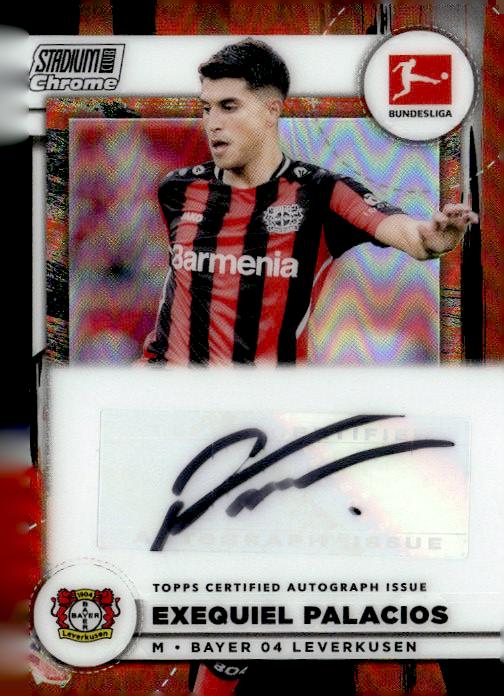 2021-22 Stadium Club Chrome #BA-EP Exequiel Palacios Ball Artists Auto #/70