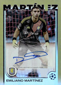 2024-25 Topps UEFA Club #A-EM Emiliano Martínez Base Autographs Gold Foil #/50