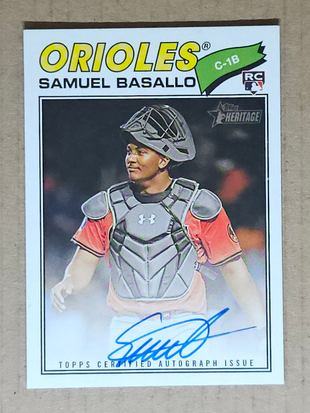 2026 Topps Heritage #ROA-SBA Samuel Basallo Real One Autographs