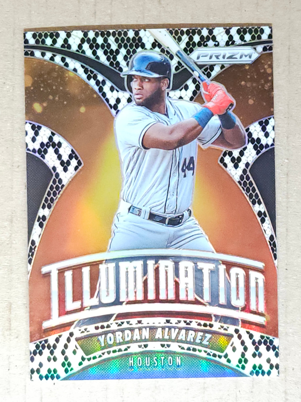 2020 Panini Prizm #I-6 Yordan Alvarez Illumination Snake Skin Prizm #/50