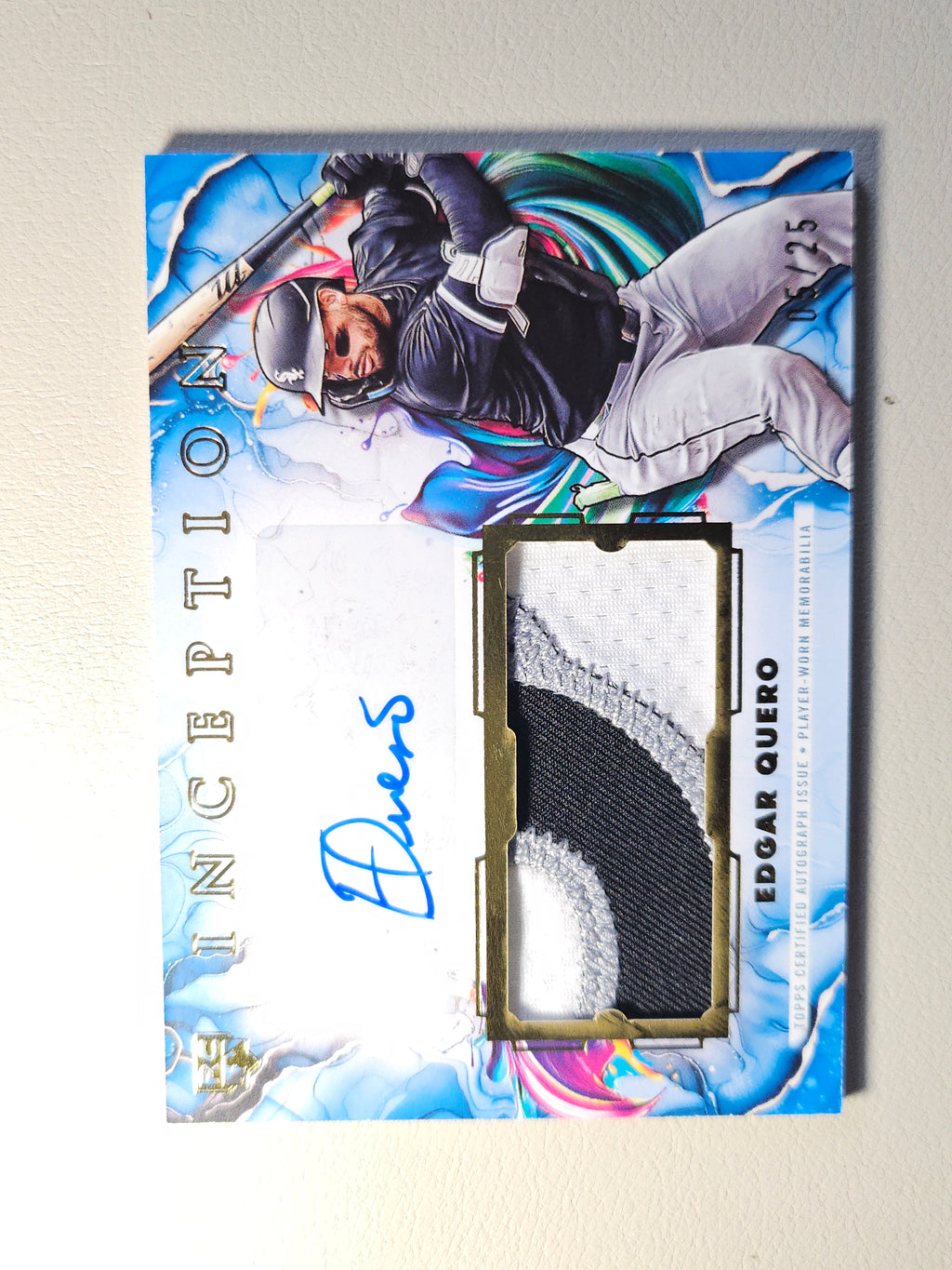 2025 Topps Inception Edgar Quero Patch Auto #/25