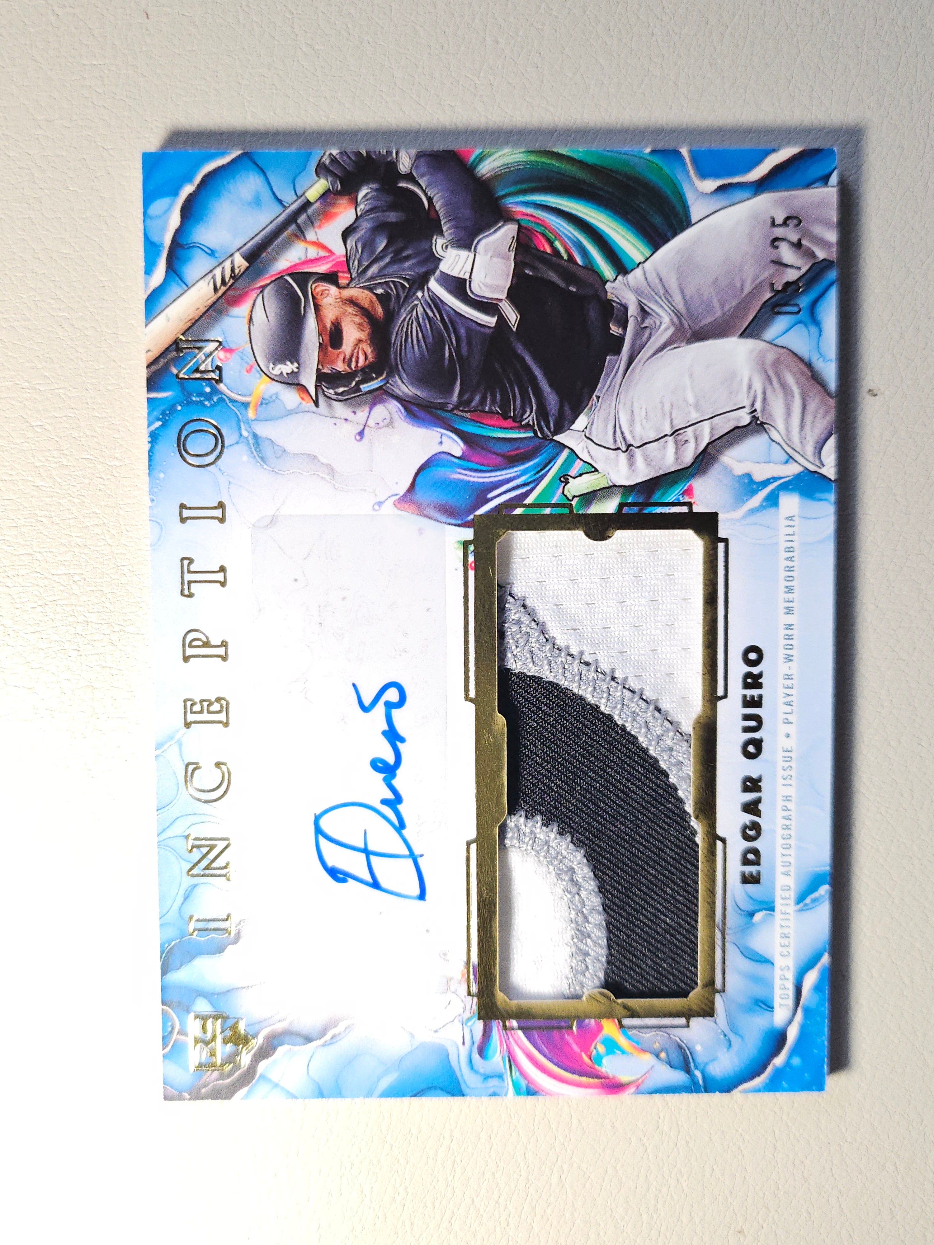 2025 Topps Inception Edgar Quero Patch Auto #/25