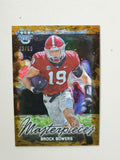 2023 Bowman University Brock Bowers Masterpieces Gold Refractor #/50