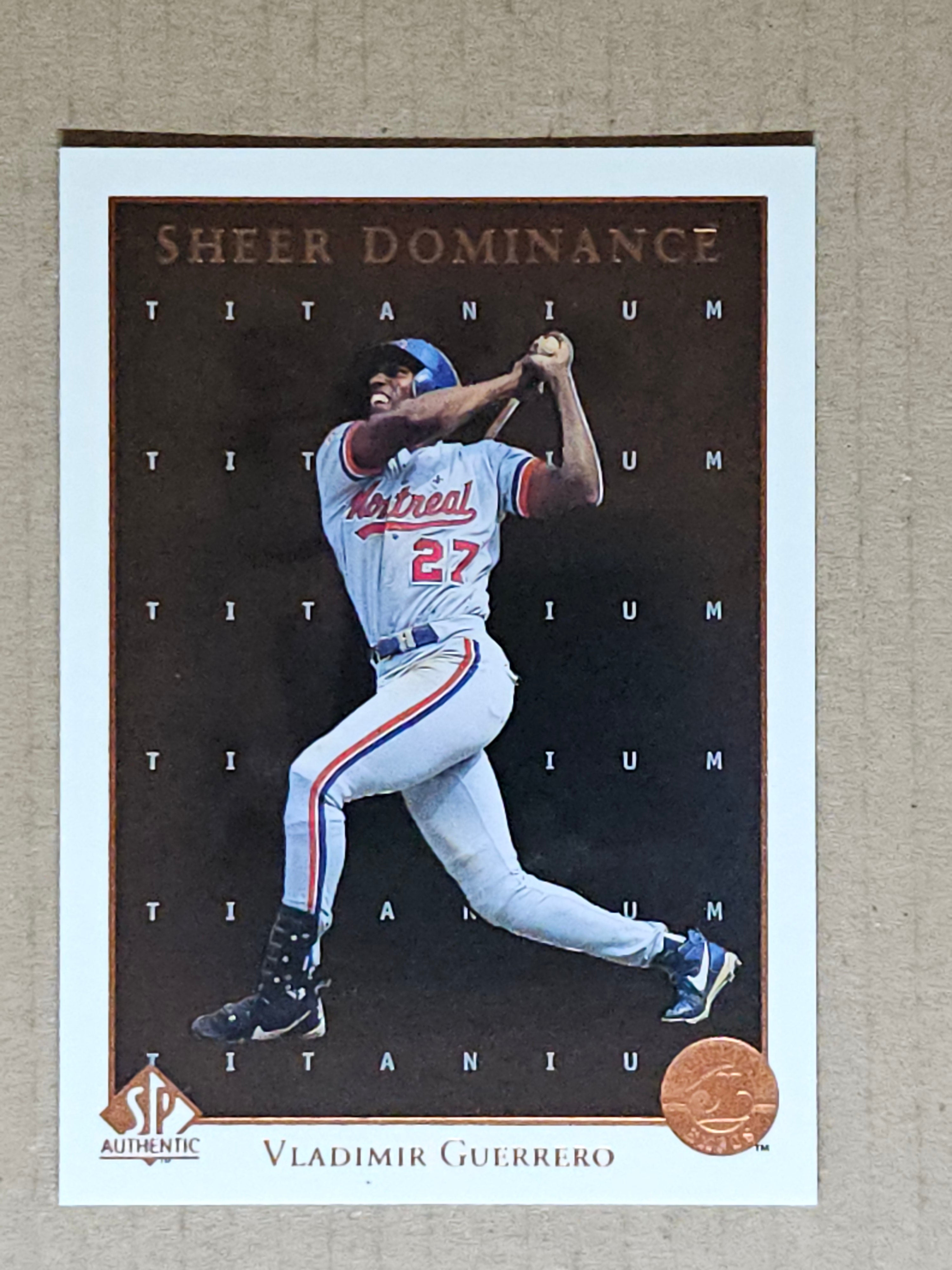 1998 SP Authentic #SD16 Vladimir Guerrero Sheer Dominance Titanium #/100