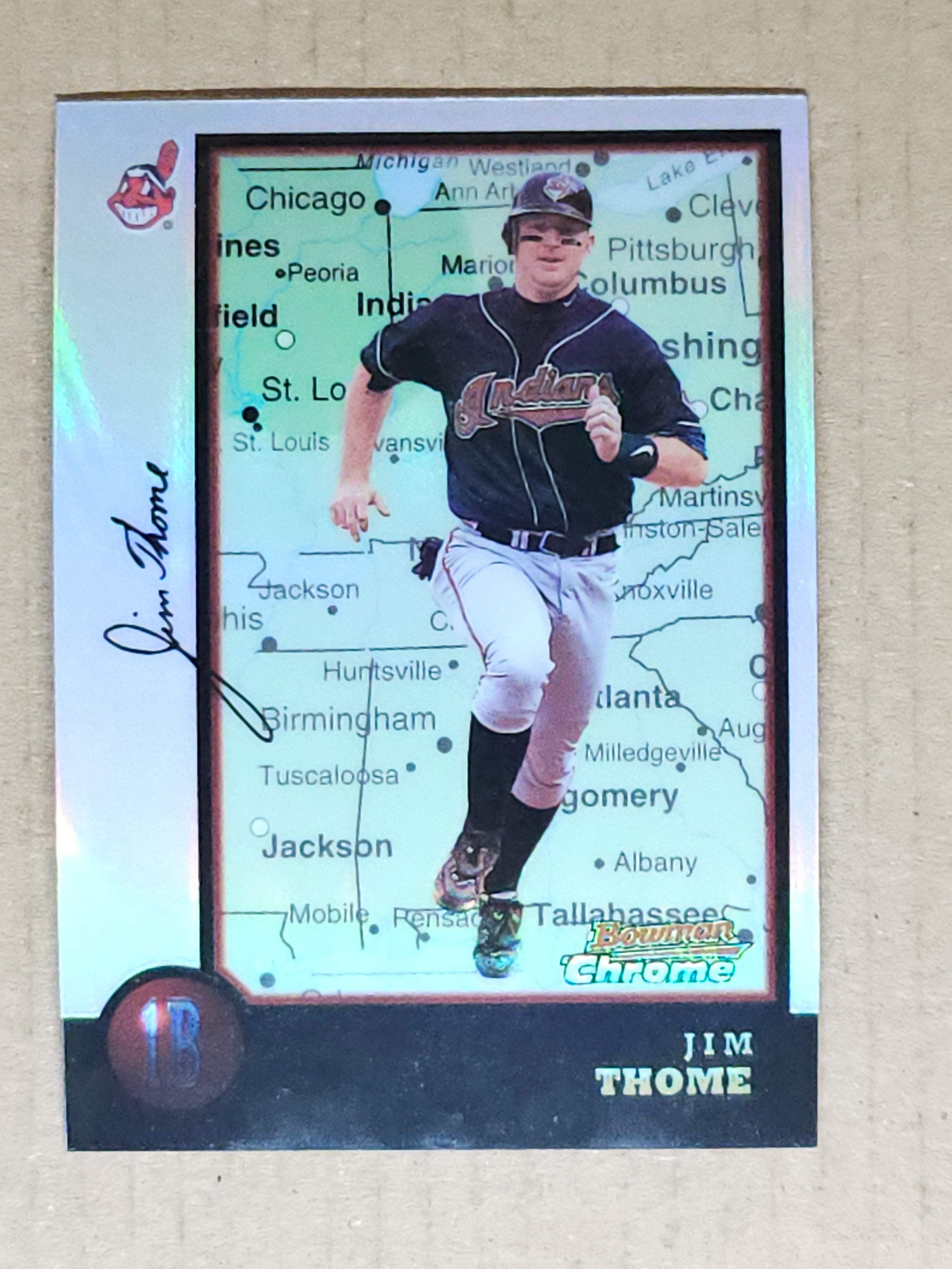 1998 Bowman Chrome #56 Jim Thome International Refractors