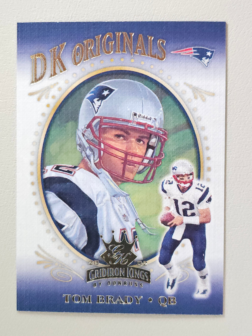 2002 Donruss Gridiron Kings #DK-4 Tom Brady DK Originals #/1000