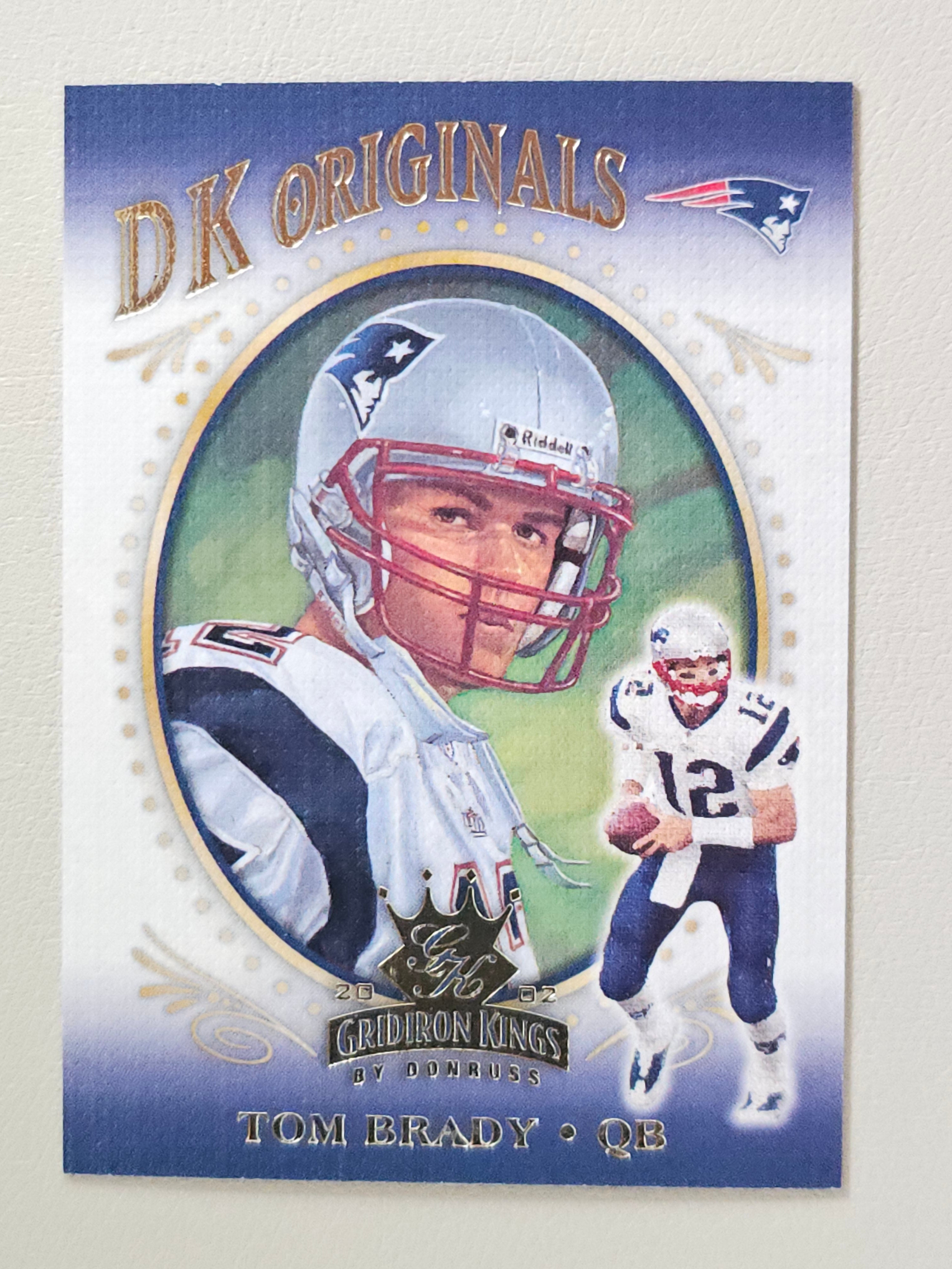 2002 Donruss Gridiron Kings #DK-4 Tom Brady DK Originals #/1000