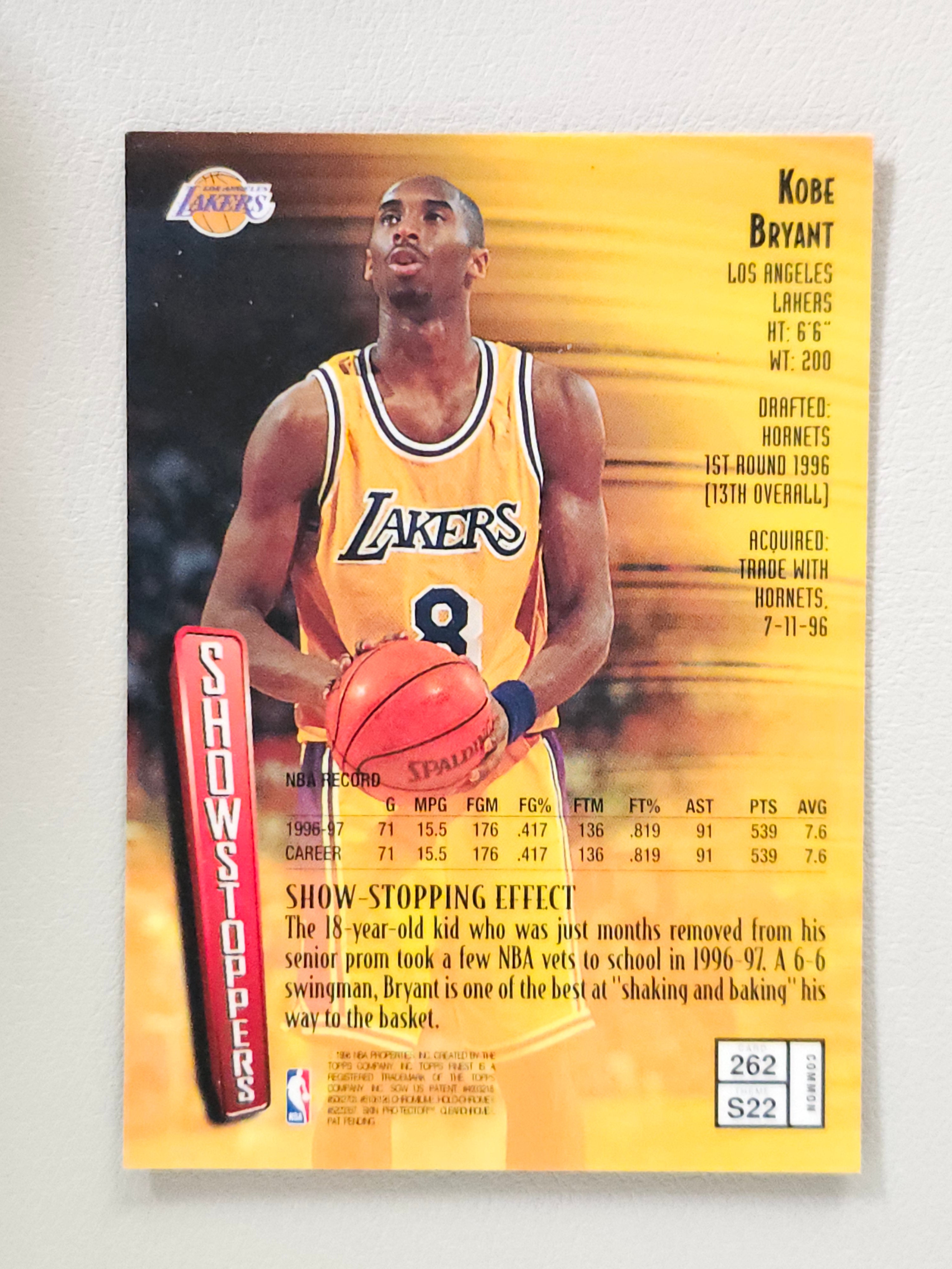 1997-98 Finest #262 Kobe Bryant