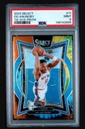 2024-25 Panini Select #11 OG Anunoby Tie-Dye Prizm #/25 PSA9