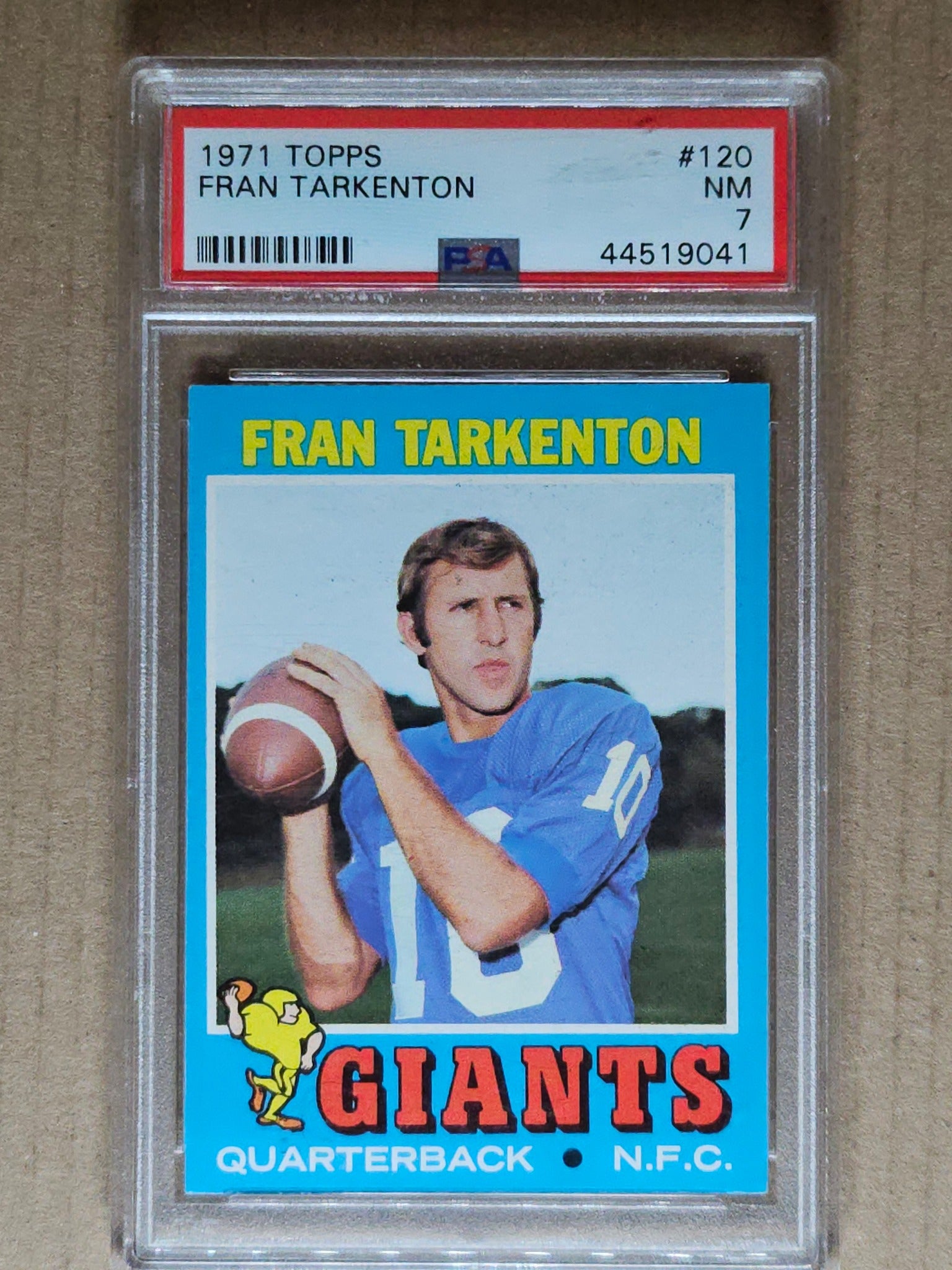 1971 Topps #120 Fran Tarkenton PSA 7