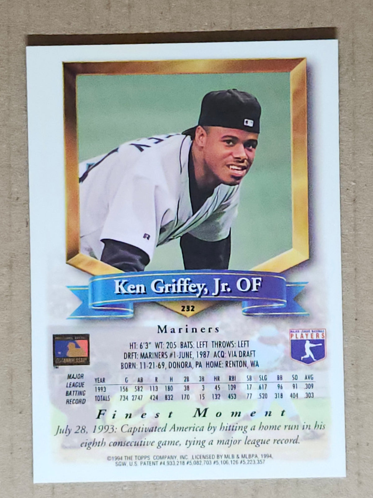 1994 Finest #232 Ken Griffey Jr.