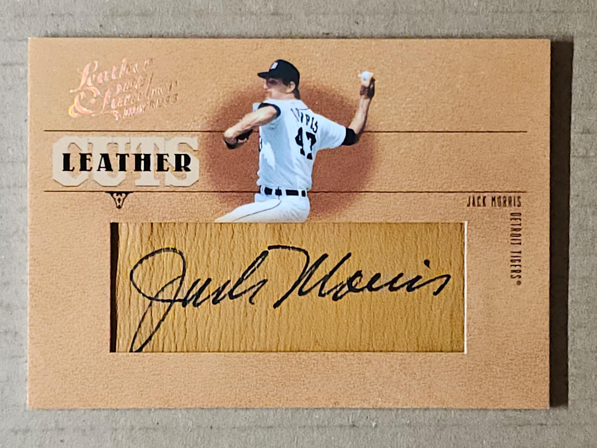 2005 Donruss Leather & Lumber #LC-29 Jack Morris Leather Cuts #/128