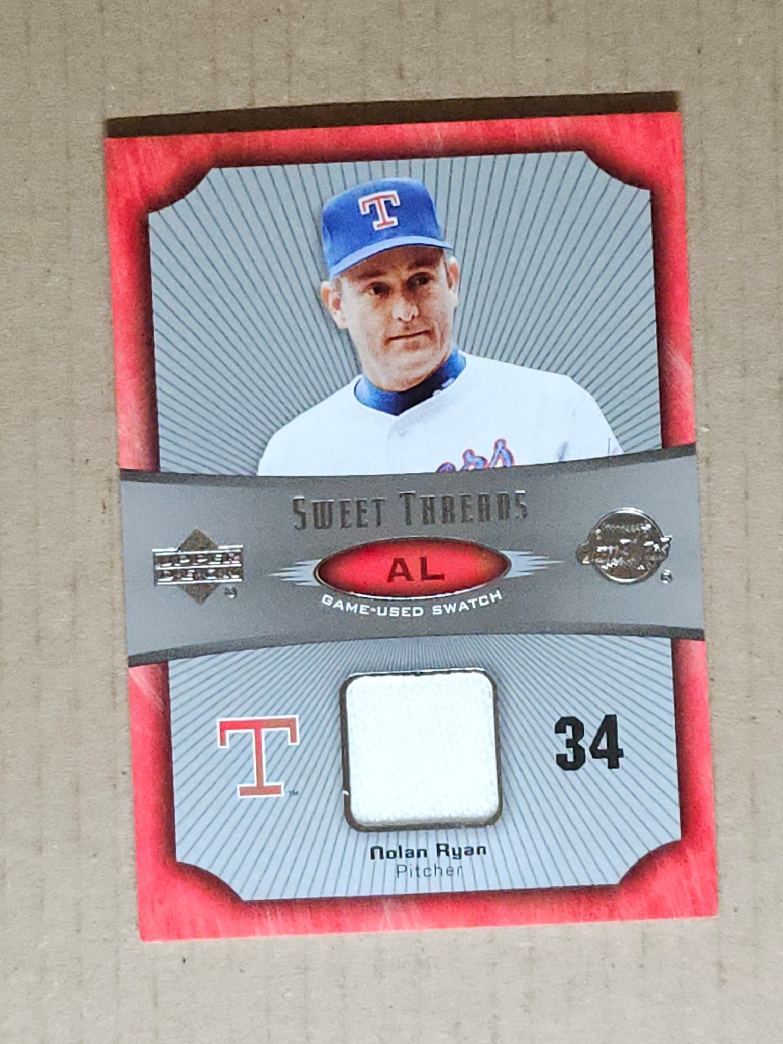 2005 Upper Deck Sweet Spot #ST-NR Nolan Ryan Sweet Threads