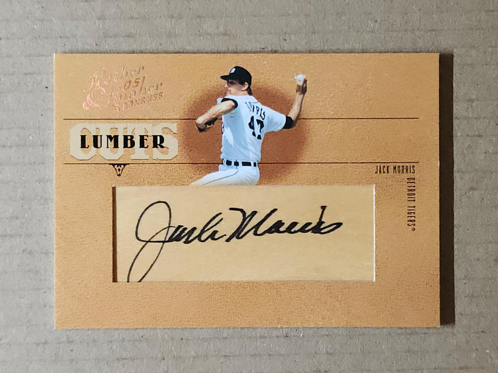 2005 Donruss Leather & Lumber #LC-29 Jack Morris Leather Cuts #/128
