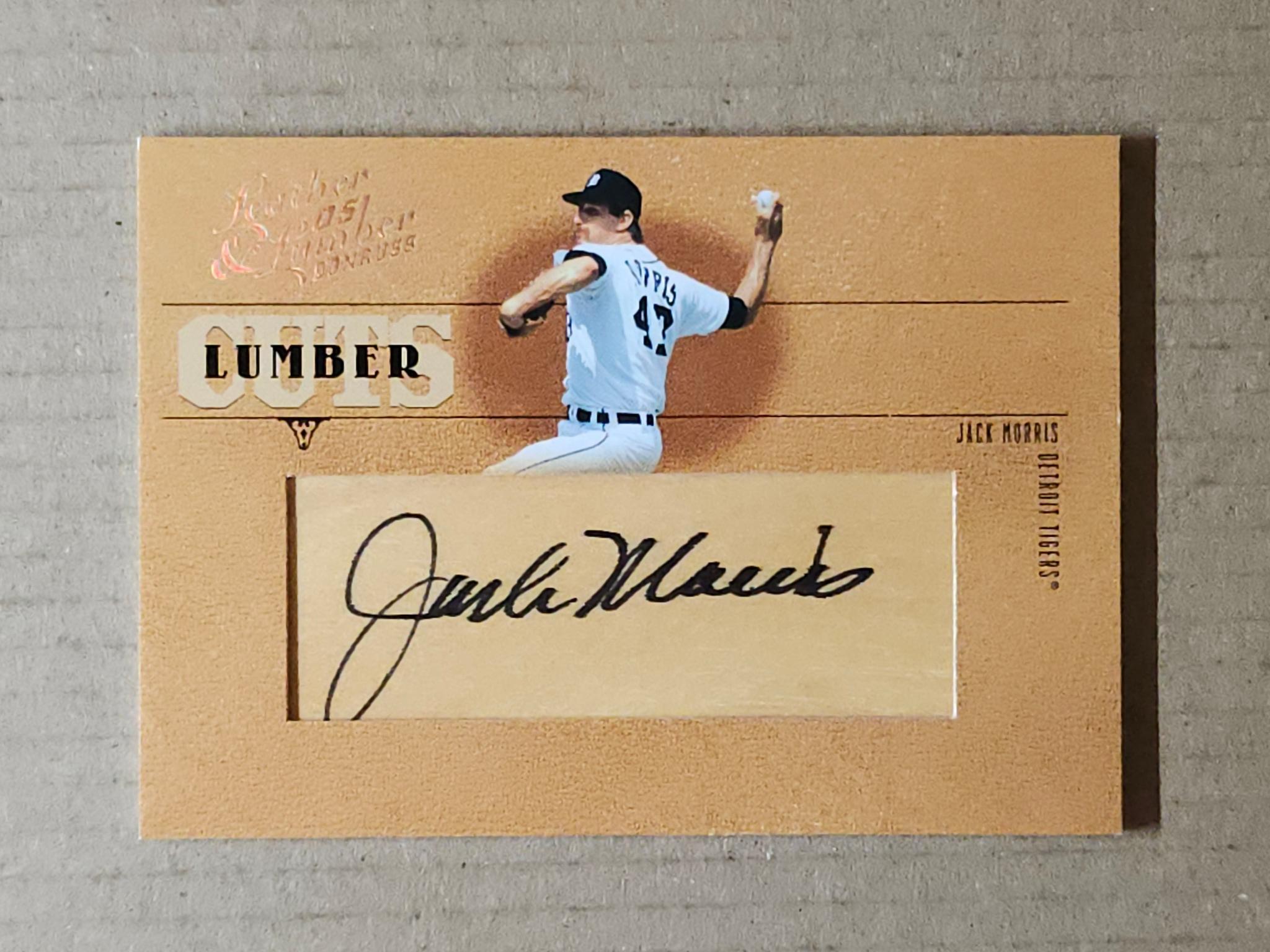 2005 Donruss Leather & Lumber #LC-29 Jack Morris Leather Cuts #/128