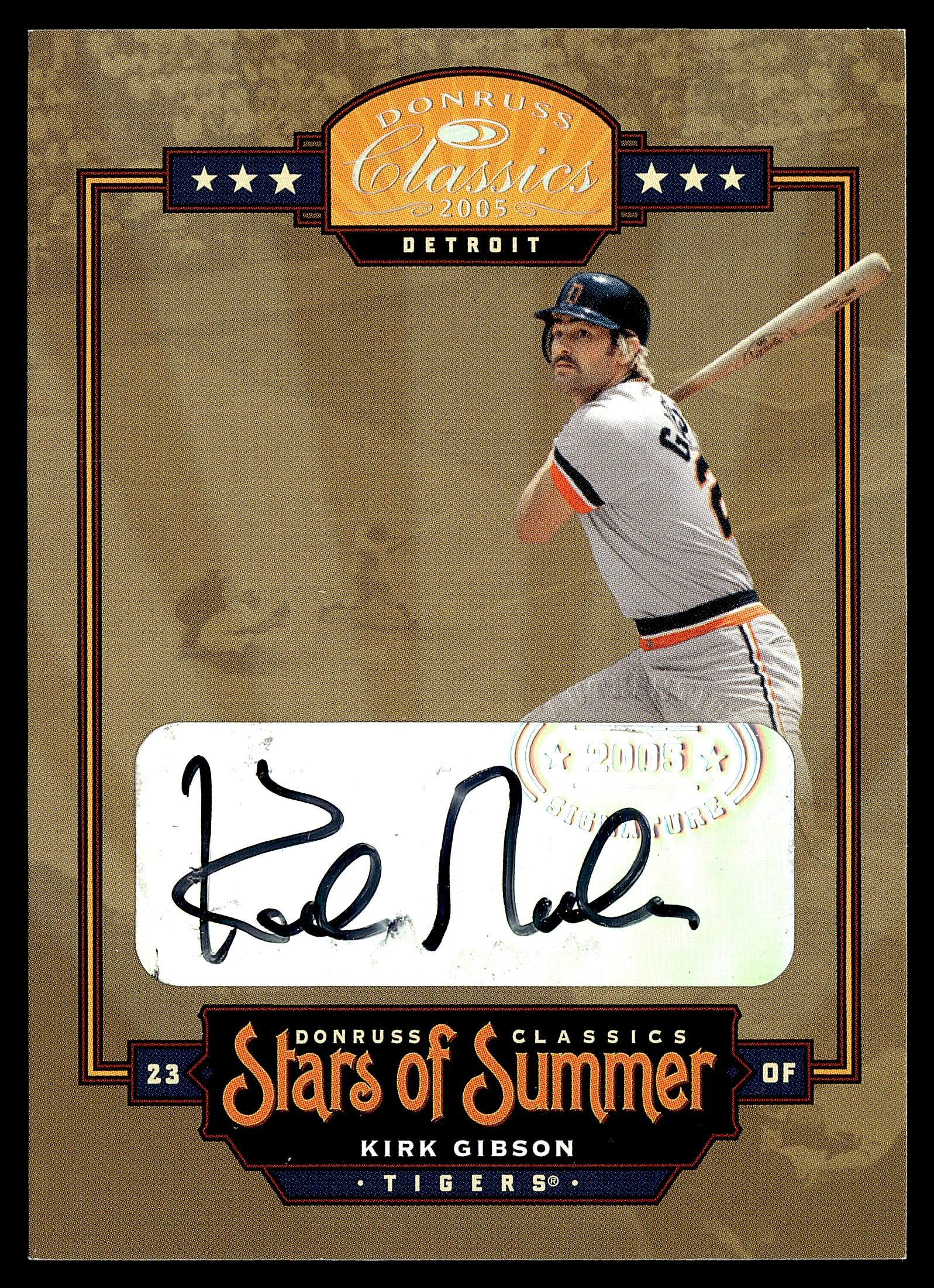 2005 Donruss Classics #BOS-16 Kirk Gibson Stars of Summer Signature #/25