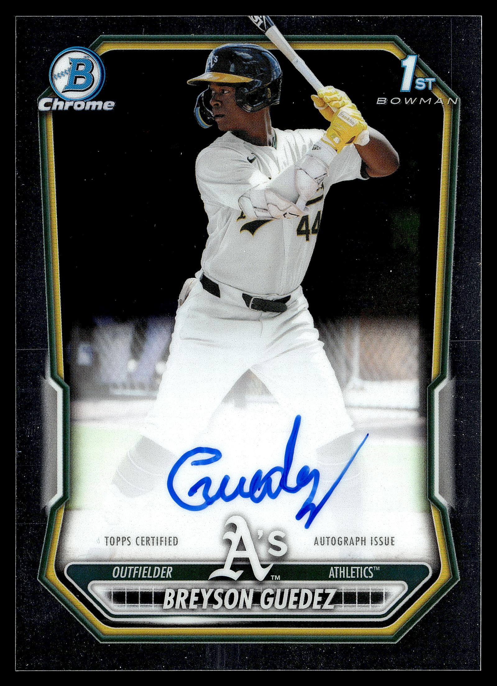 2026 Bowman #CPA-BG Breyson Guedez Chrome Prospect Autographs
