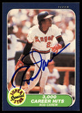 1986 Fleer #629 3,000 Career Hits (Rod Carew) In-Person Auto