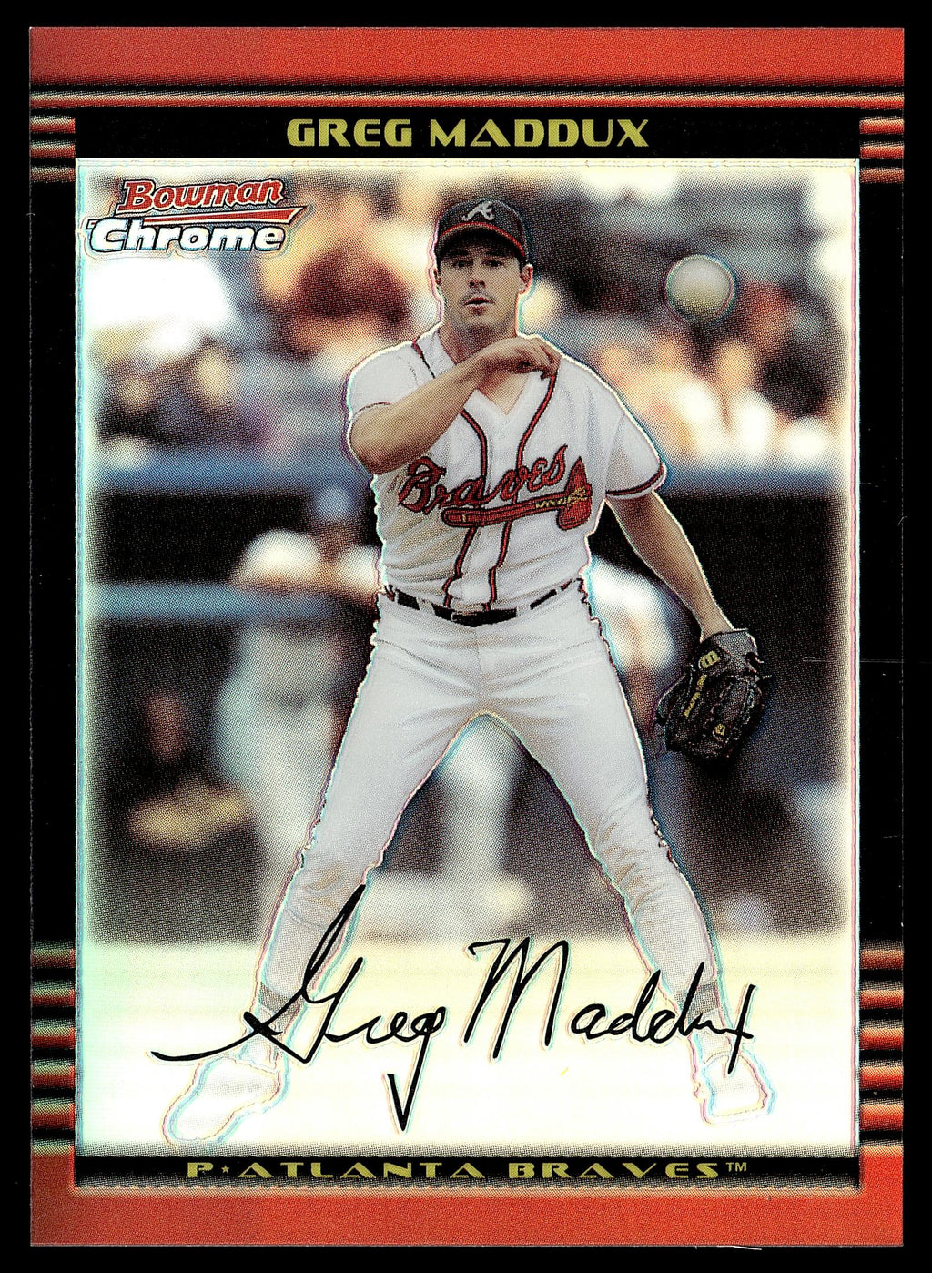 2002 Bowman Chrome #35 Greg Maddux Refractors #/500