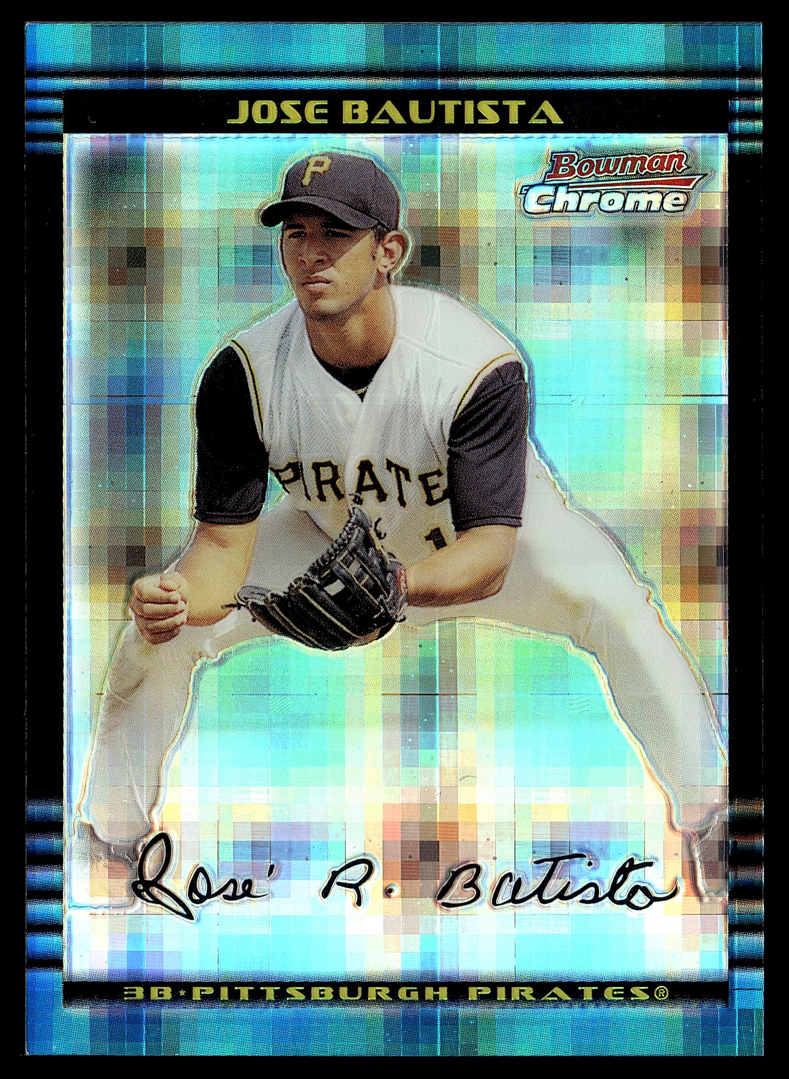 2002 Bowman Chrome #348 Jose Bautista X-Fractors #/250