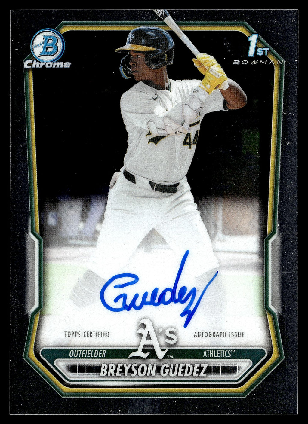 2026 Bowman #CPA-BG Breyson Guedez Chrome Prospect Autographs