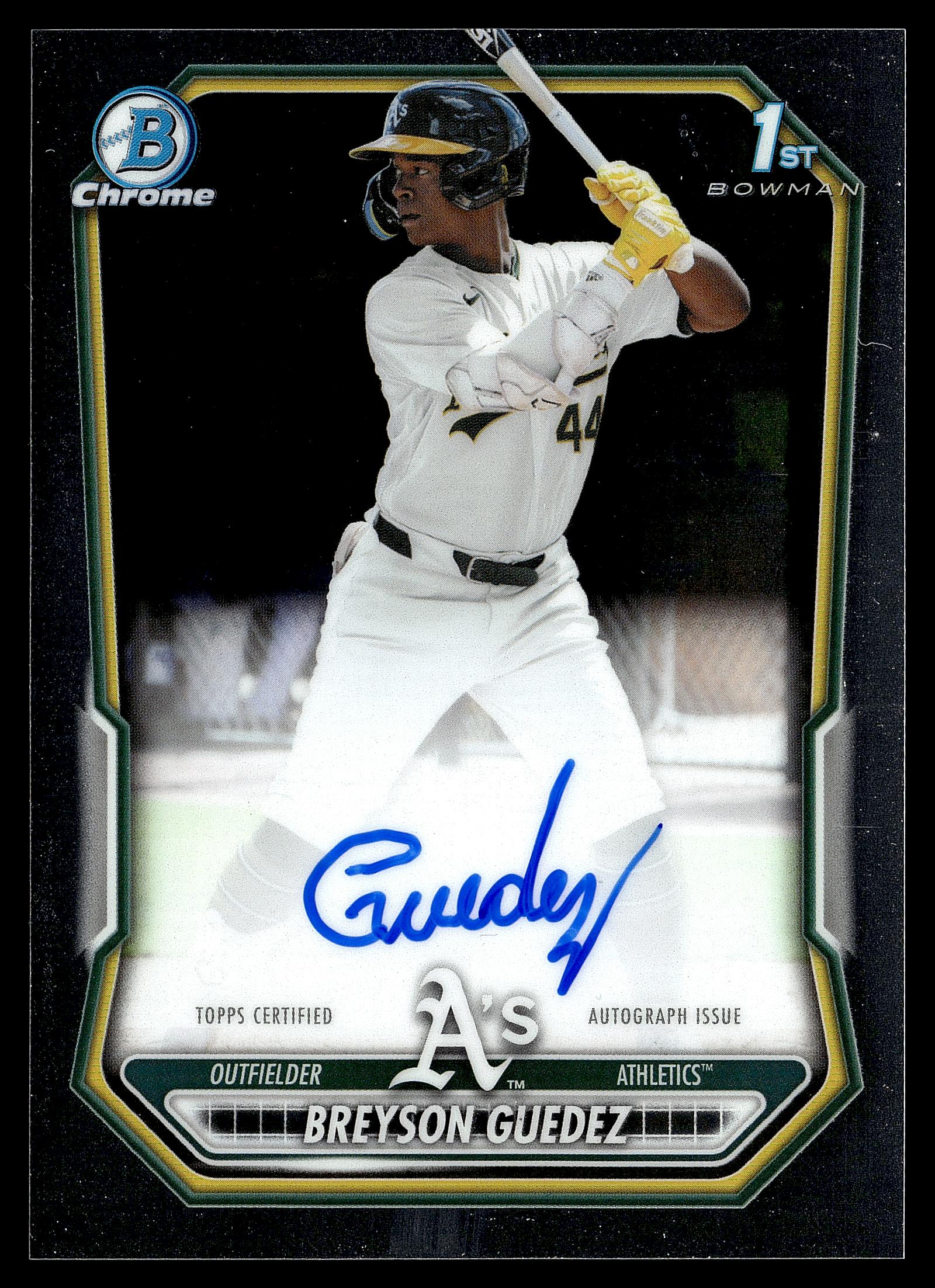 2026 Bowman #CPA-BG Breyson Guedez Chrome Prospect Autographs