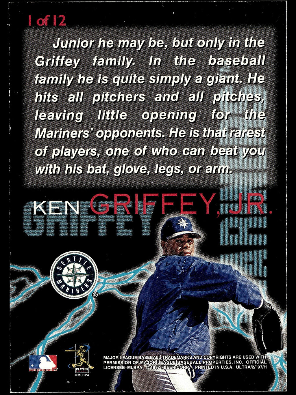 1997 Ultra #1 Ken Griffey, Jr. Power Plus (Series Two)