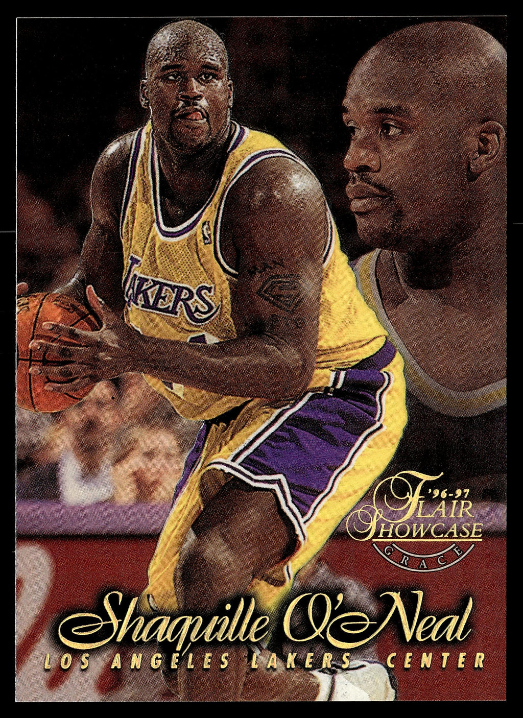 1996-97 Flair Showcase #10 Shaquille O'Neal Flair Showcase Row 1 (Grace)