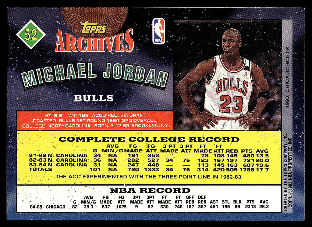 1992-93 Topps Archives #52 Michael Jordan
