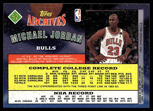 1992-93 Topps Archives #52 Michael Jordan