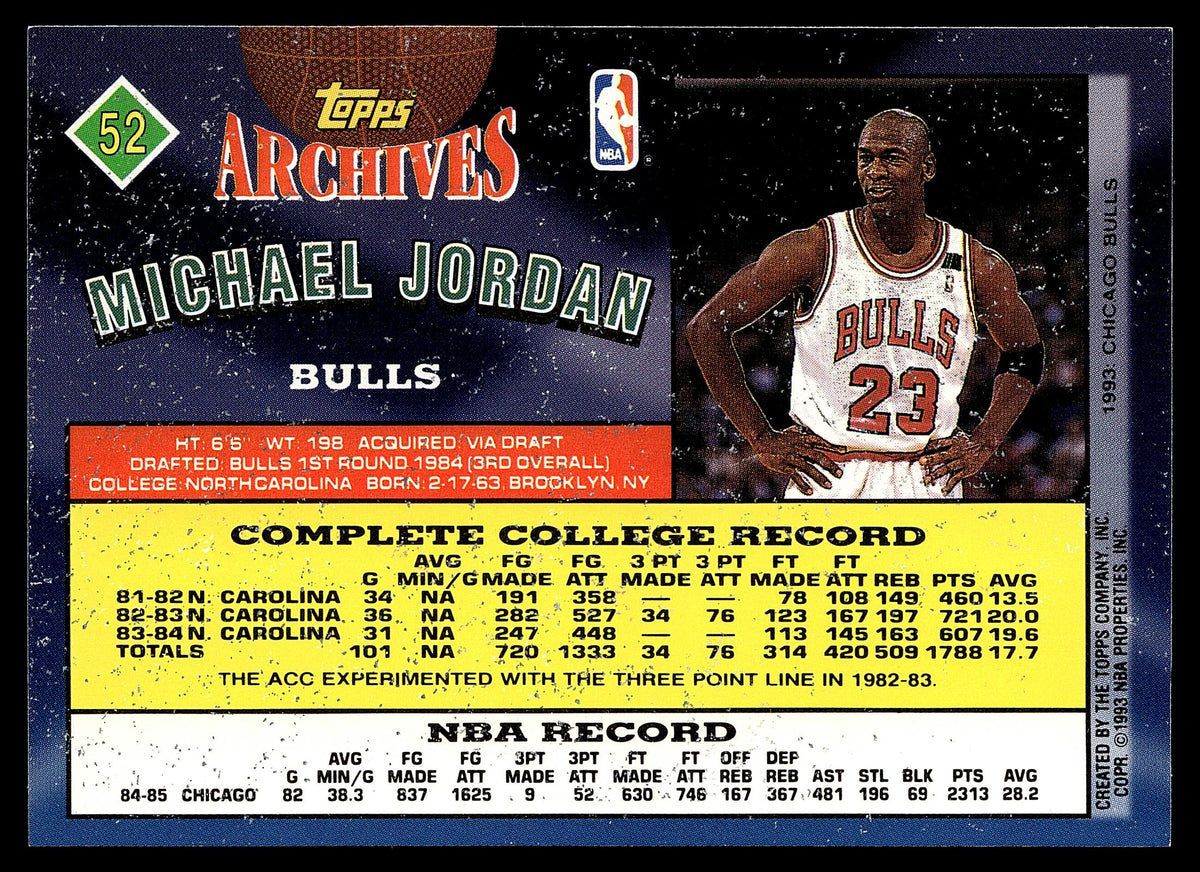 1992-93 Topps Archives #52 Michael Jordan