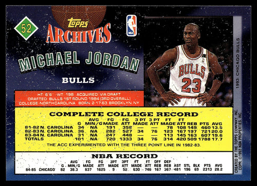 1992-93 Topps Archives #52 Michael Jordan
