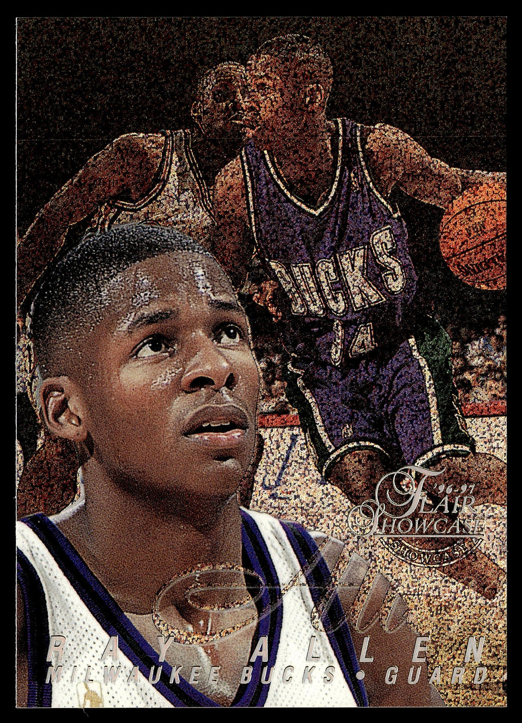 1996-97 Flair Showcase #35 Ray Allen Flair Showcase Row 0 (Showcase)