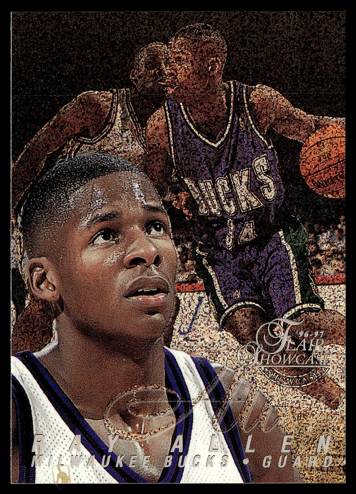 1996-97 Flair Showcase #35 Ray Allen Flair Showcase Row 0 (Showcase)