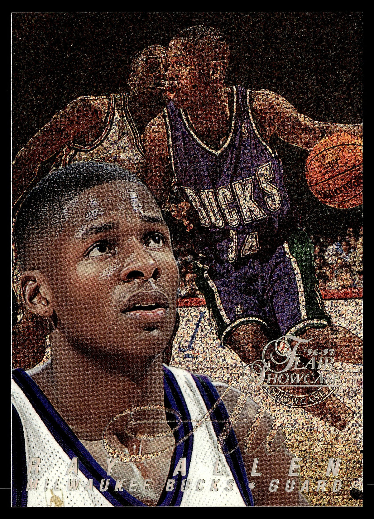1996-97 Flair Showcase #35 Ray Allen Flair Showcase Row 0 (Showcase)