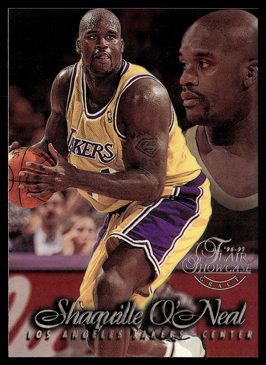 1996-97 Flair Showcase #10 Shaquille O'Neal Flair Showcase Row 1 (Grace)