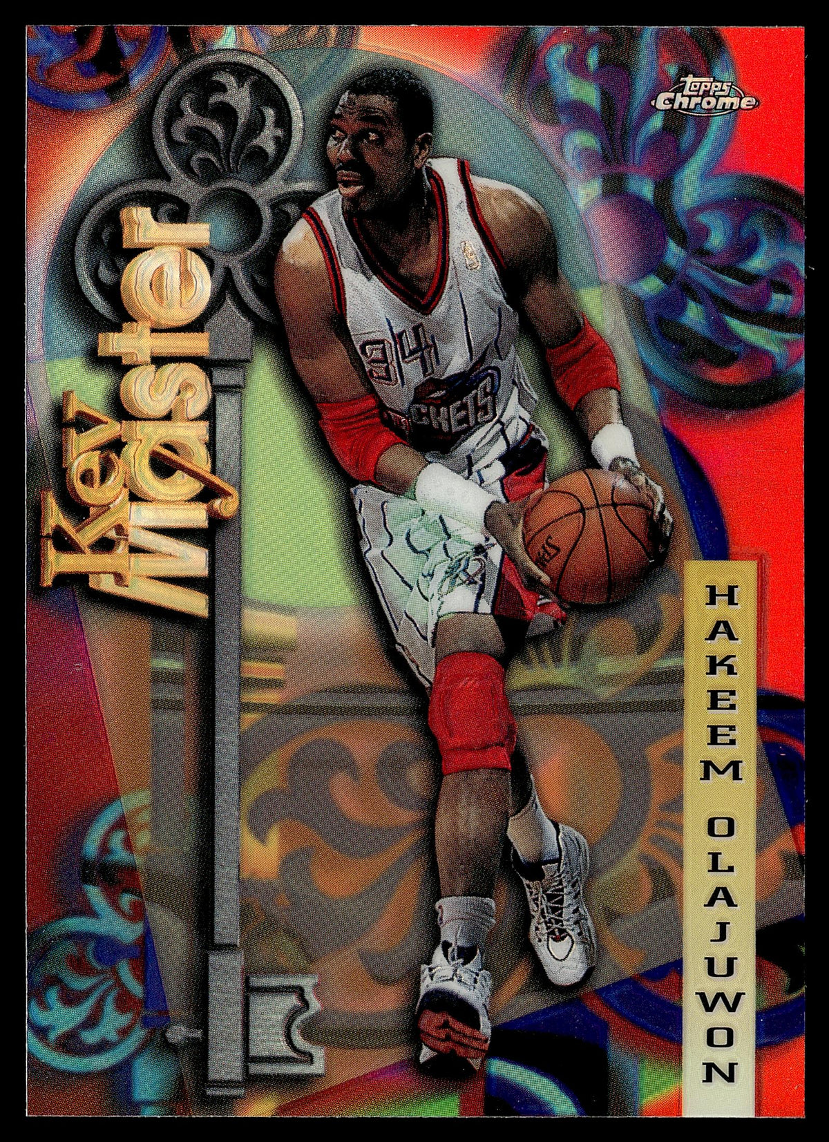 1997-98 Topps Chrome #23 Hakeem Olajuwon Season's Best Refractors