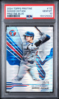 2024 Topps Pristine #112 Shohei Ohtani Pristine Blue Color Match PSA 10 #/75