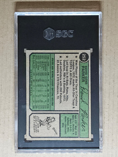 1974 Topps #252 Dave Parker SGC 5
