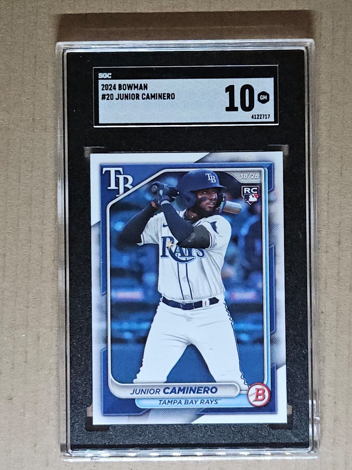 2024 Bowman #20 Junior Caminero SGC 10