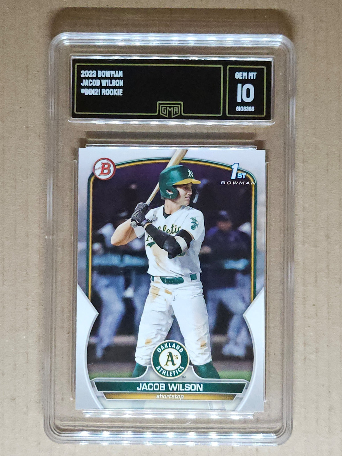 2023 Bowman Draft #BD-121 Jacob Wilson GMA 10