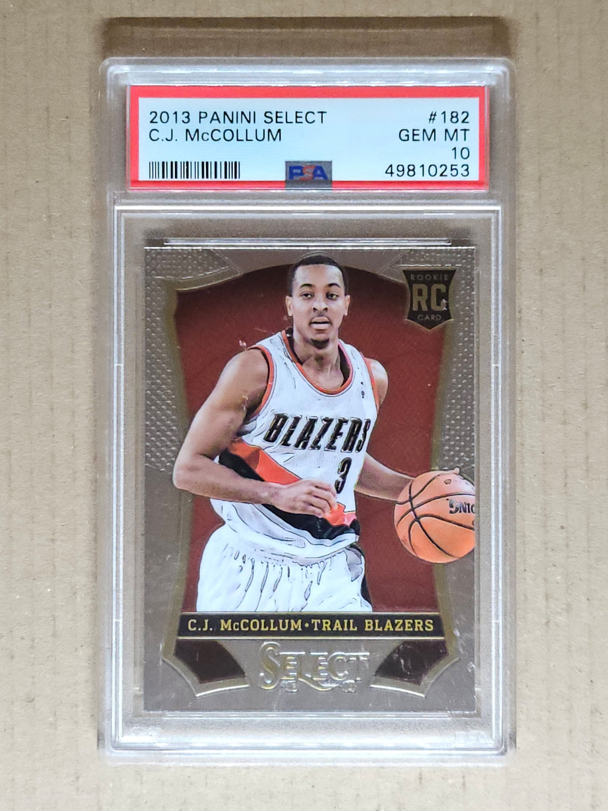 2013 Panini Select #182 C.J. Mccollum PSA 10