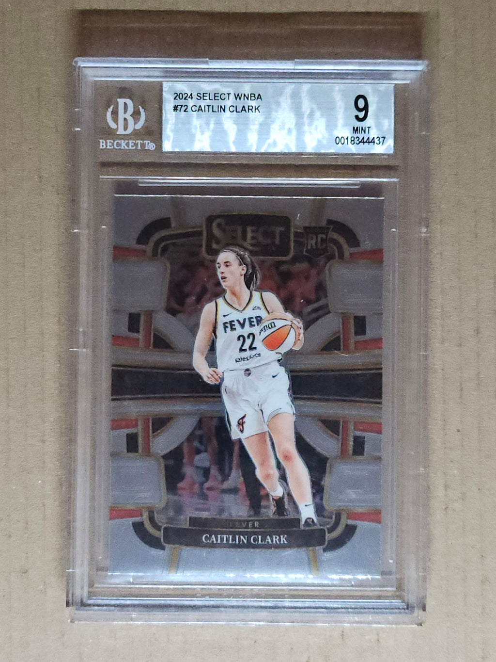 2024 Panini Select WNBA #72 Caitlin Clark BGS 9