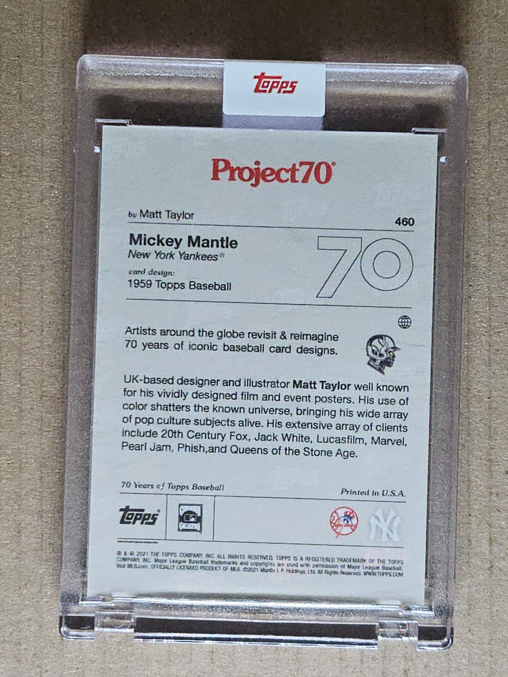 2021-22 Topps Project70 #460 Mickey Mantle