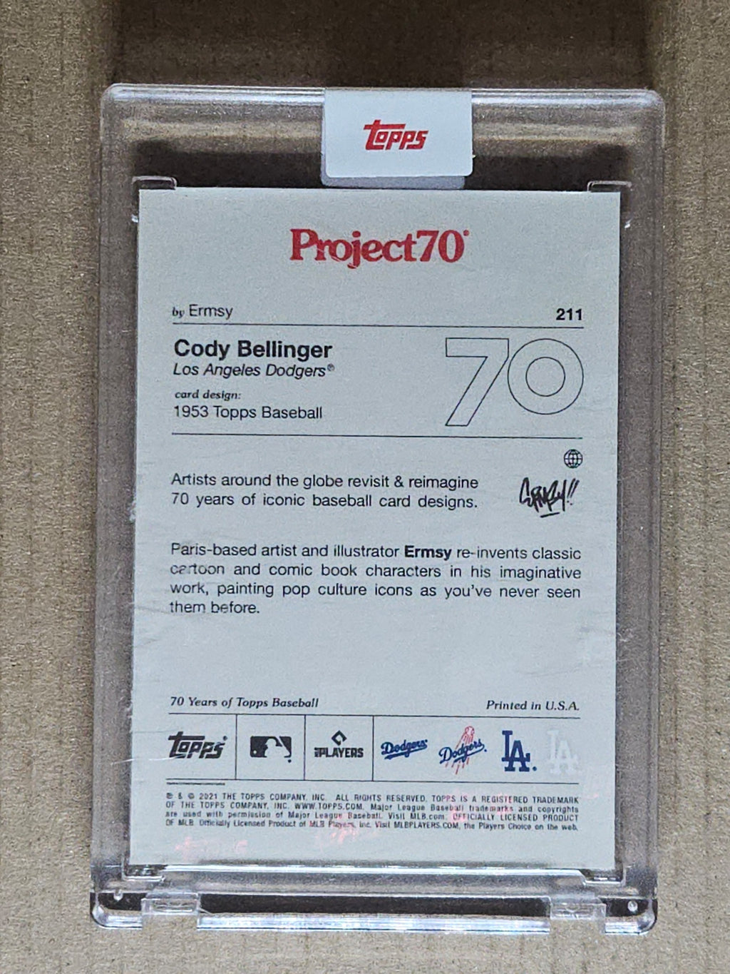 2021-22 Topps Project70 #211 Cody Bellinger