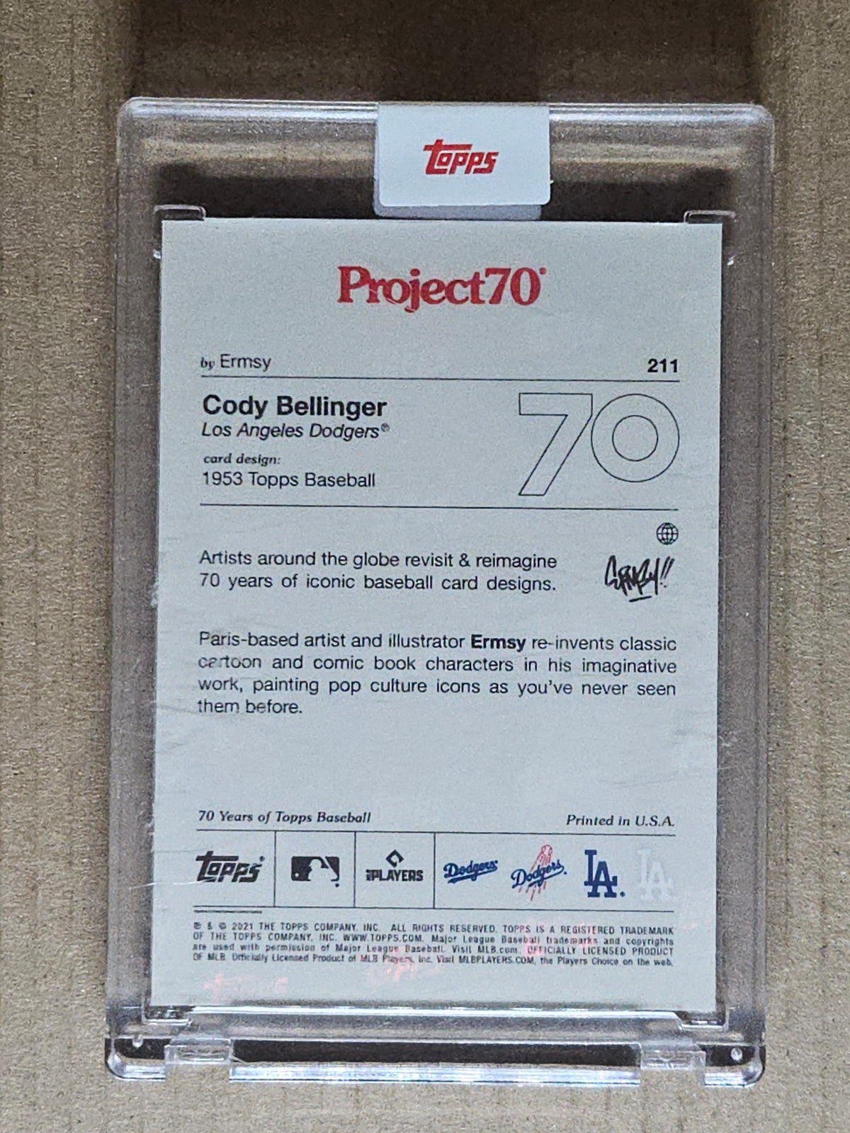 2021-22 Topps Project70 #211 Cody Bellinger