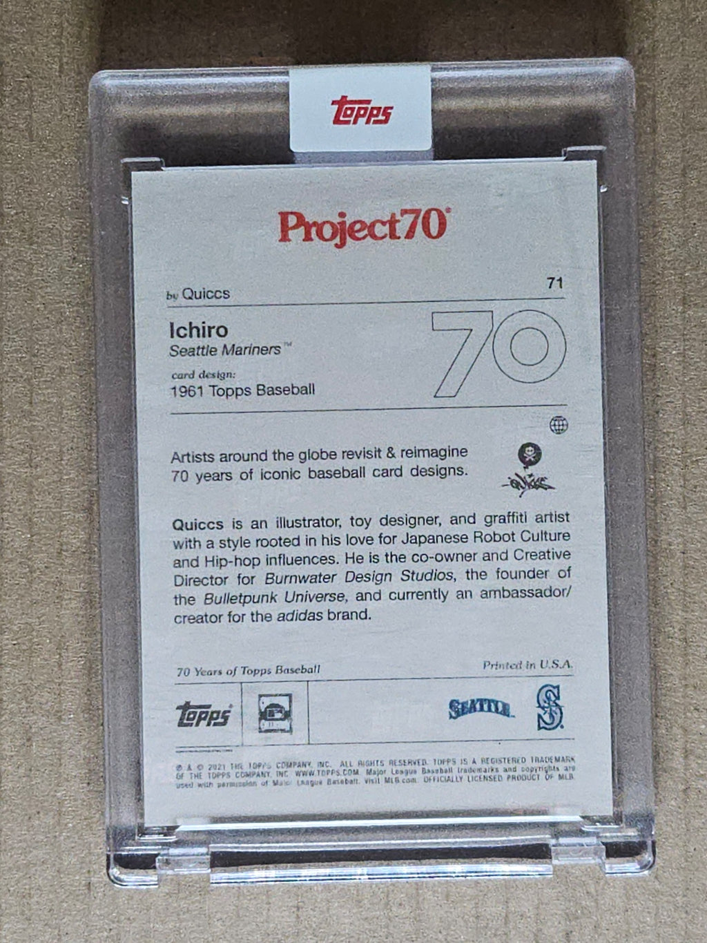 2021-22 Topps Project70 #71 Ichiro Suzuki