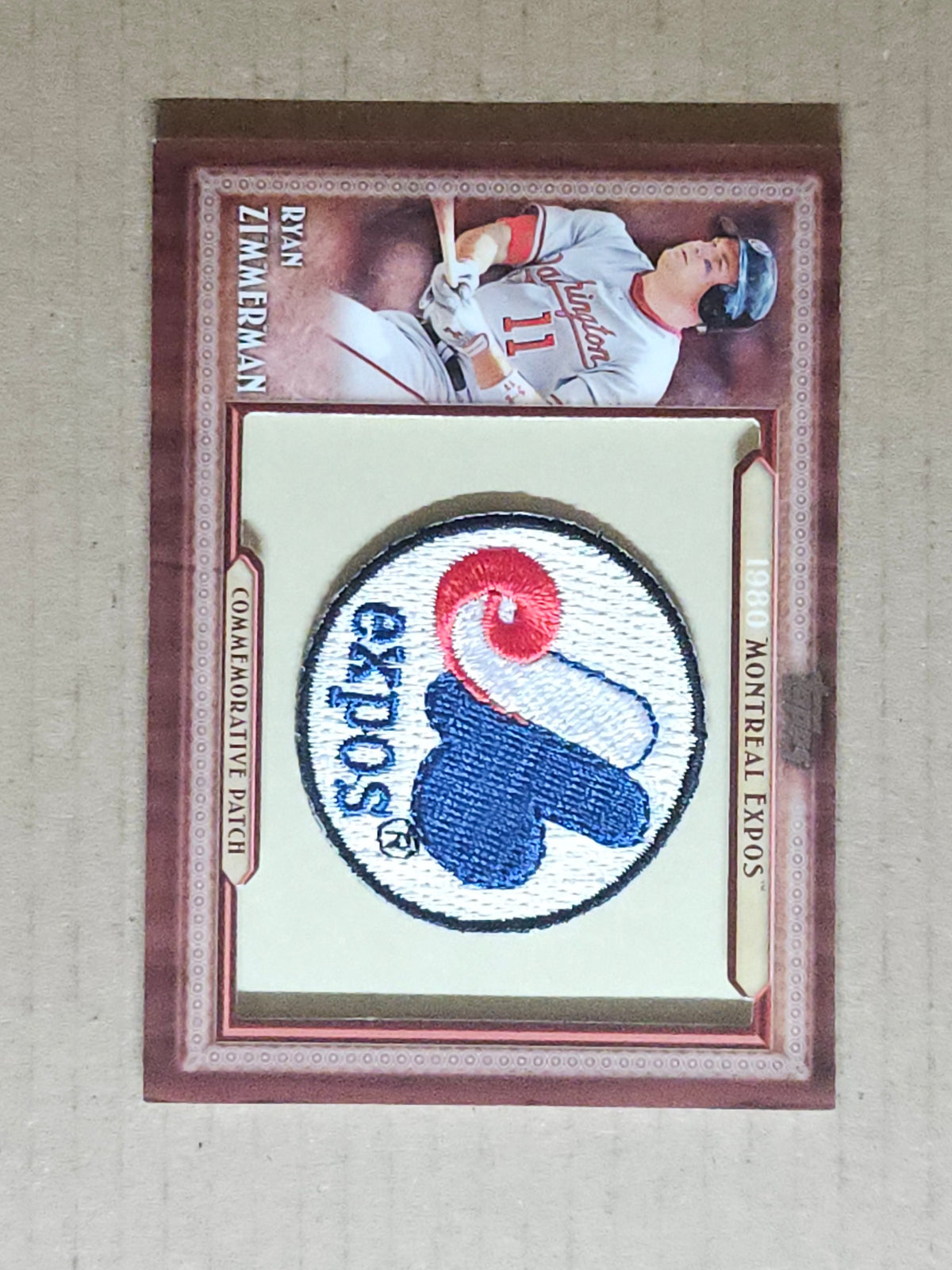 2011 Topps #TLMP-RZ Ryan Zimmerman Throwback Manufactured Patches